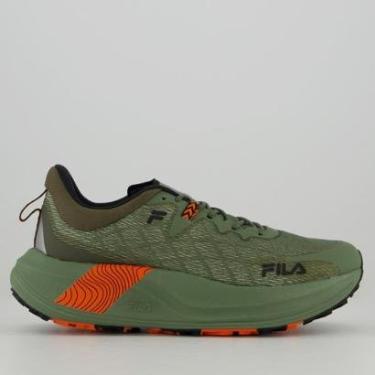 Imagem de Tênis Fila Racer Skytrail Verde e Laranja-Masculino