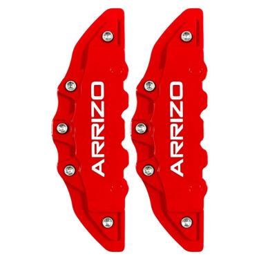 Imagem de Capa de Pinça de Freio Automotivo Dianteiro e Traseiro Arrizo Universal Vermelho com Co...