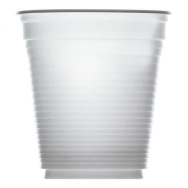 Imagem de Copo Descartável Copo Uso Diário 180ML para Bebidas Frias em Plástico com 200 Unidades Branco Higipack