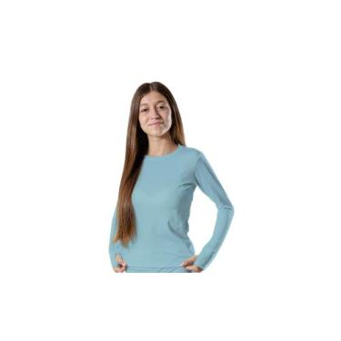 Imagem de Blusa Térmica Peluciada Infantil Juvenil Unissex - Nicktoia, Azul clar