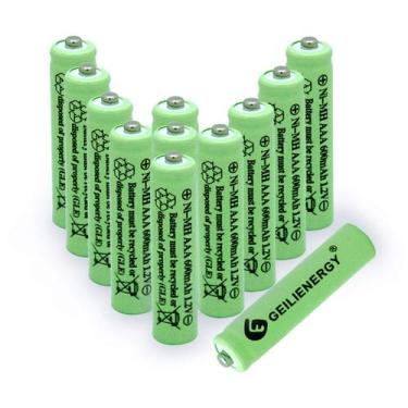 Imagem de Bateria GEILIENERGY AAA 600mAh 1,2 V NiMH recarregável 12 unidades