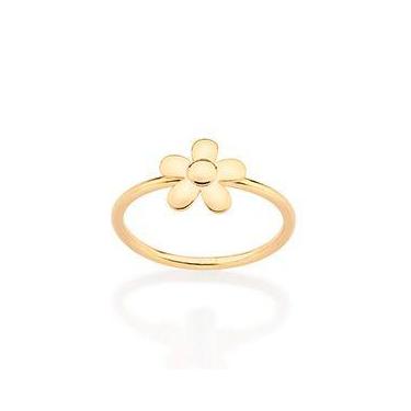 Imagem de Anel skinny flor banhado a ouro 18k - Rommanel, 24