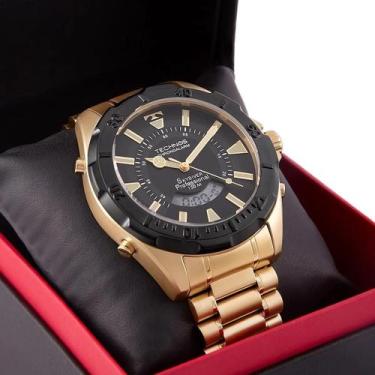 Imagem de Relógio Technos Skydiver Masculino Dourado Wt205ga/1p Grande