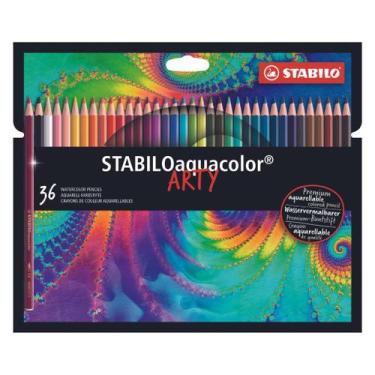 Imagem de Lápis de Cor Stabilo Aquarelável 36 Cores Aquacolor Arty - Staedtler, 