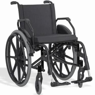 Imagem de Cadeira De Rodas Aço Carbono Até 120 Kg Ke Ortobras, 46cm, Preto