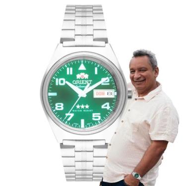 Imagem de Relógio Orient Masculino Automático Mecânico 3 Estrelas Aço Inóx Prova