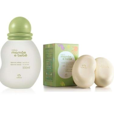 Imagem de Kit Mamãe Bebê Colônia Mamãe Bebê 100ml + Caixa de Sabonete 2 Unidades
