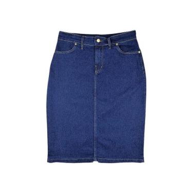 Imagem de Saia Jeans Feminina Tradicional Avancini - Conforto e Estilo, 60