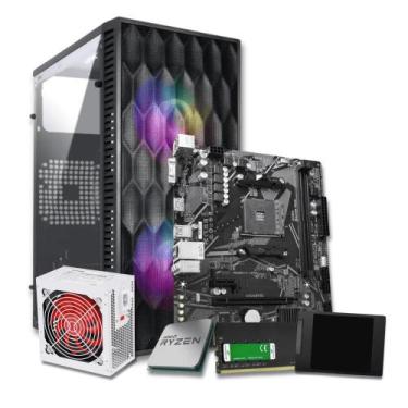 Imagem de PC Ryzen 3 3200G 8GB SSD 480GB Completo Vídeo Integrado - OEM