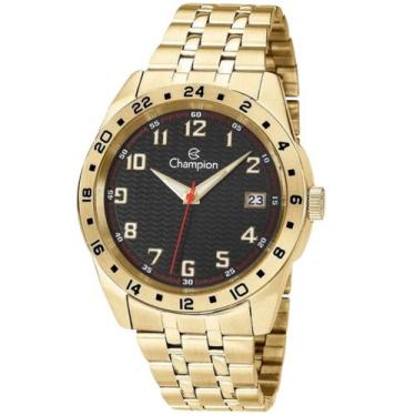 Imagem de Relógio Masculino Champion Original CA31382U Pulseira Metal Dourado