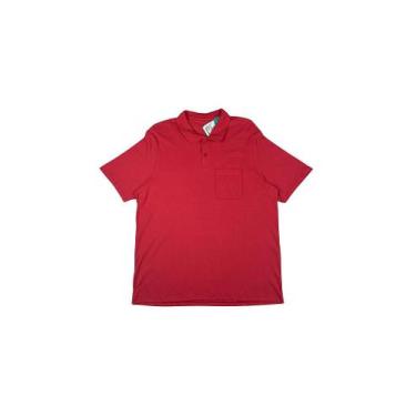 Imagem de Camisa Polo Plus Size Masculina Básica com Bolso Frontal em Piquet Str