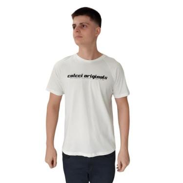 Imagem de Camiseta Masculina Estampa Frontal Colcci, Off white, GG