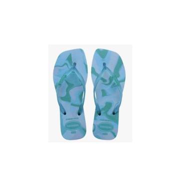 Imagem de Chinelo Havaianas SLim Jelly Feminino 022143 Cor:Azul CéuTamanho:38, A