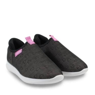 Imagem de Tenis infantil meninas molekinha confortavel  preto coracao, Preto, 31