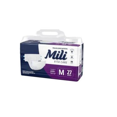 Imagem de Fralda Geriátrica Vita Care Premium Tam M 27Un - Mili