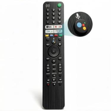 Imagem de Controle remoto de substituição de voz RMF-TX500U aplicável para Sony Bravia TV KD-75X75CH XBR-55A8H XBR-55X950G XBR-65A8H KD-65X750H XBR-49X950H XBR-75X900H XBR-75X850G XBR-650G 5 x 90 canais KD