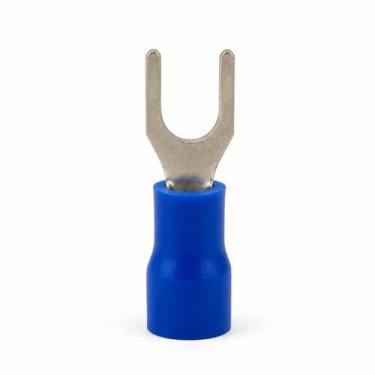 Imagem de Terminal Forquilha Pré-Isolada 1,5mm² à 2,5mm² Furo 4,3mm 100 Peças Pe