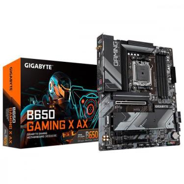 Imagem de Placa Mãe Gigabyte Para AMD AM5 B650 Gaming X AX Wifi 4xDDR5 ATX, Pret