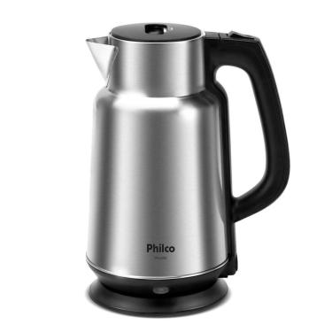 Imagem de Chaleira Elétrica Philco PCH20A 2L Inox Escovado Boil Dry Sem Fio Giro 360 graus  110V