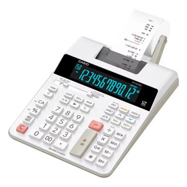 Imagem de Calculadora com Bobina Casio FR-2650RC Bivolt Display 12 Dígitos Impressão Bidirecional Branco