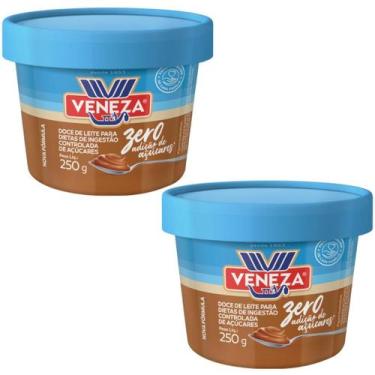Imagem de Doce de Leite Zero Açúcar Veneza Fit Cremoso Sem Gluten 29 Calorias Se