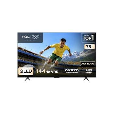 Imagem de Smart TV TCL 75 Polegadas QLED 4K P8L WiFi Bluetooth Google TV HDR10+ 144 Hz VRR 75P8L