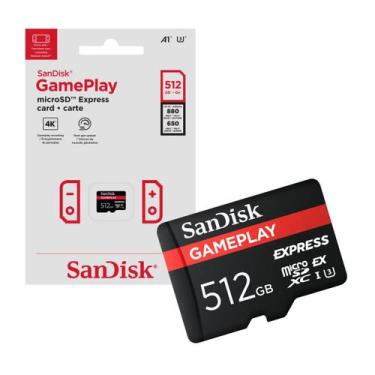 Imagem de Cartão de Memoria 512gb Micro Sd Cl10 880mb/s Leit Gameplay SDSQXFN-51