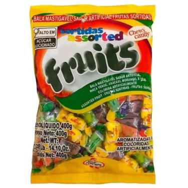 Imagem de Bala Mastigável Sortida Frutas Mastydoll Confirma 400g