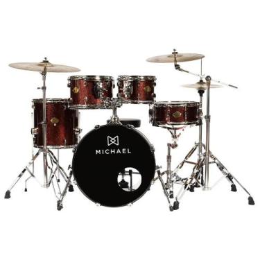 Imagem de Bateria Acústica Michael Legacy DML420 Sparkle Wine SWR