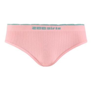 Imagem de Calcinha Tanga Infantil sem Costura com Relevo Rosa - Zee Rucci, M