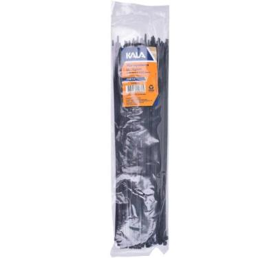 Imagem de Abraçadeira De Nylon 3,6mm X 150mm Preta 100 Peças Kala