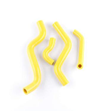 Imagem de LUXERAD 3 camadas 4,5 mm desempenho silicone radiador mangueira kit de tubo de arrefecimento para Ho n da CBR250R CBR 250R 2011-2013 (Amarelo)