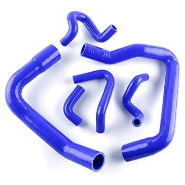 Imagem de LUXERAD Tubo de refrigeração de 3 camadas de 4,5 mm de silicone para Ford Mustang 86-93 (azul)