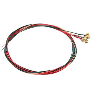 Imagem de Cordas de violão, peças de violão Antiferrugem Duráveis ​​Cordas de violão Acessórios para instrumentos musicais para violão(String de cor)