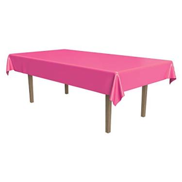 Imagem de Masterpiece Toalha de mesa retangular de plástico (cerise) acessório de festa (1 unidade) (1 pacote)