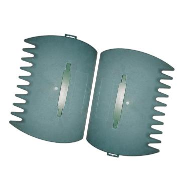 Imagem de 1 par de ferramentas de garra de ancinhos de mão de folha para limpeza de jardim