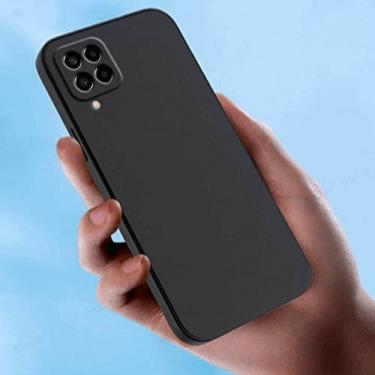 Imagem de Capa Case Silicone Aveludada Anti Impacto Samsung Galaxy M53 Cor:Preto