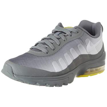 Imagem de Nike Men's AIR MAX Invigor Running Shoe, Smoke Grey White Opti Yellow, 11 UK