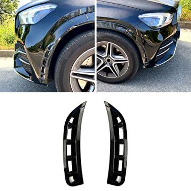 Imagem de FINMOKAL Cobertura De Entrada De Ar Lateral Do Pára-Choque Dianteiro Estilo Impresso Em Carbono Para Benz Gle W167 2020