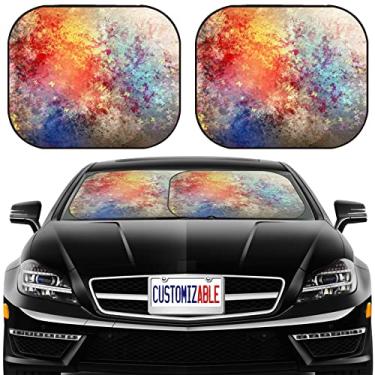 Imagem de MSD Para-sol para carro Para-brisa Guarda-sol Universal Fit Pacote com 2, Bloquear brilho solar, UV e calor, proteger o interior do carro, ID da imagem: 19393784 Fundos coloridos abstratos com