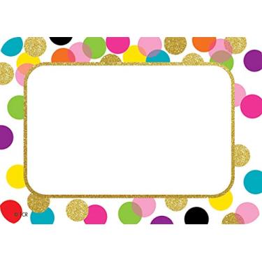 Imagem de Etiquetas de nome de confet/etiquetas