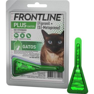 Imagem de Frontline Antipulgas e Carrapatos Plus para Gatos, verde, Tamanho único