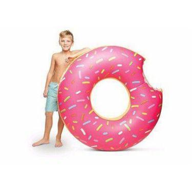 Imagem de Boia Donut Infantil Morango Ou Chocolate 60cm - Fluthua