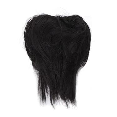 Imagem de Peruca de cabeça, modelador de cabelo, coque trançado, coque desordenado na moda, mechas de cabelo sintético rabo de cavalo para mulheres meninas (Q17-2#)