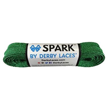 Imagem de Derby Laces Cadarço Green Spark para sapatos, patins, botas, rolo derby, hóquei e patin...