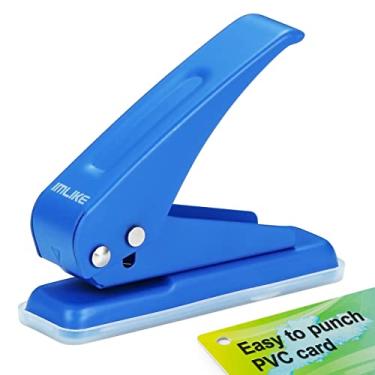 Imagem de Furador de metal com orifício único IMLIKE: perfurador pequeno de 1/4 polegada - Furador de papel forte de 1 furo - Fácil perfuração, 20 folhas de papel - Pode perfurar cartão de PVC de 1/24 polegada e papelão abaixo de 1/16 polegada