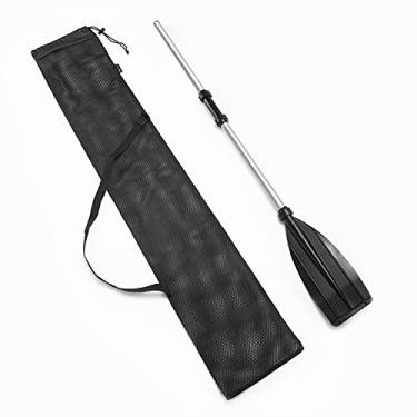 Imagem de TECKEEN Bolsa de caiaque com cordão de poliéster, bolsa de mão dobrável, caixa de armazenamento dobrável