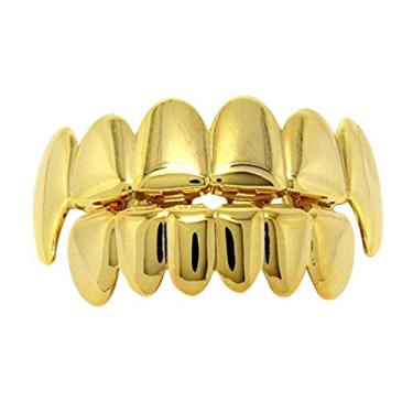 Imagem de NUOBESTY Grade de dentes Gold Hip Hop para boca inferior