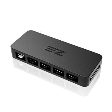 Imagem de EZDIY-FAB 10 portas PWM Fan Hub/Divisor para ventoinhas de 4 pinos e 3 pinos, use apenas um cabeçalho MB