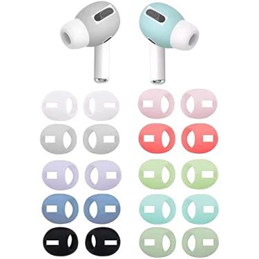 Imagem de JNSA Capa protetora Airpod Pro para fones de ouvido compatíveis com AirPods Pro, capas de fone de ouvido ultrafinas, 10 pares 10 cores